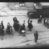 Jews in the process of being deported from the Warsaw Ghetto following the revolt of April-May 1943. From the family archives of Maciej Grzywaczewski, son of Leszek Grzywaczewski. Photo by Zbigniew Leszek Grzywaczewski. Credit: POLIN Museum.