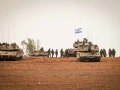 IDF soldiers near the Israeli-Gaza border in southern Israel, Oct. 9, 2023. Photo by Chaim Goldberg/Flash90.