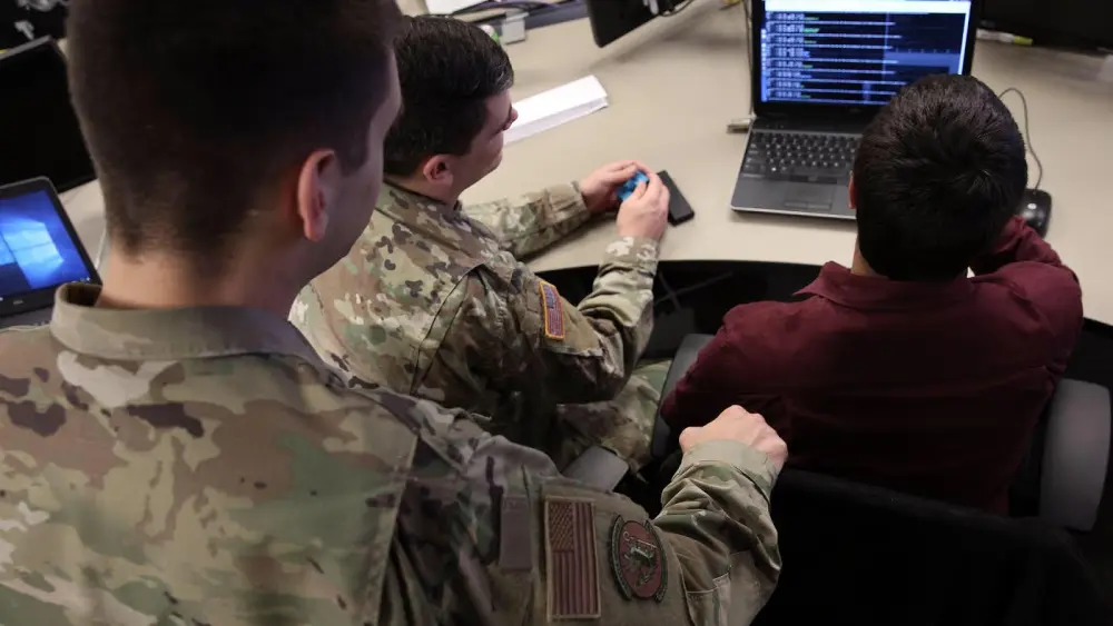 U.S. Cyber Command military personnel participating an a joint cyber defense exercise dubbed "Cyber Dome" with the IDF. Source: IDF Spokesperson's Unit.