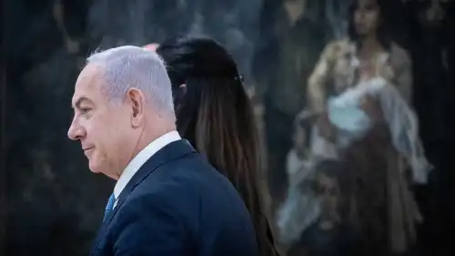 Israeli Prime Minister Benjamin Netanyahu in the Israeli parliament, Nov. 13, 2024. Photo by Chaim Goldbergl/Flash90.