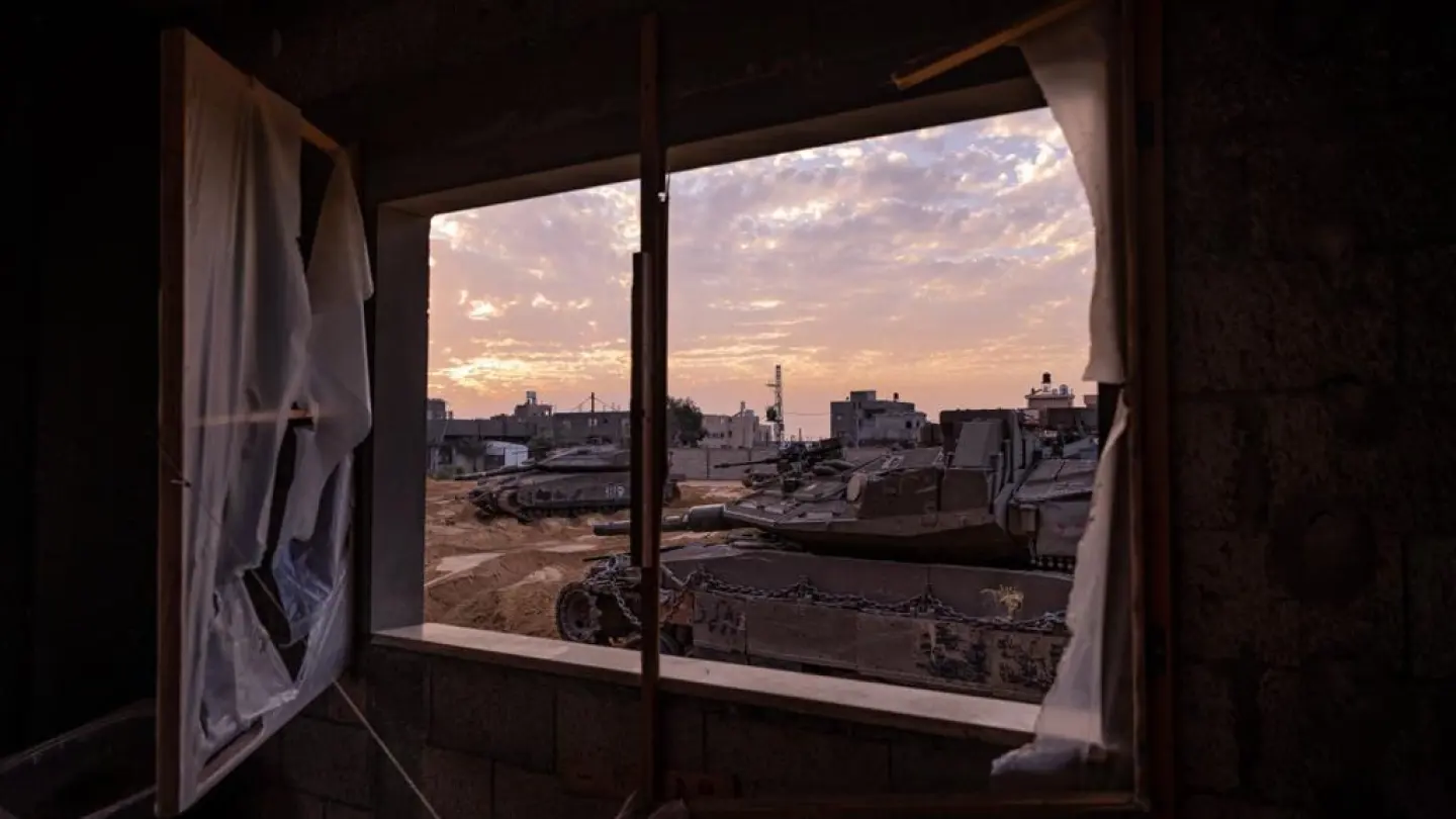Israeli forces on patrol in the Gaza Strip, Feb. 4, 2024. Credit: IDF.