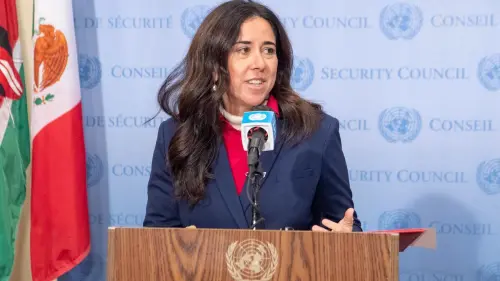 Lana Nusseibeh, permanent representative of the UAE to the U.N., Jan. 5, 2022. Credit: Eskinder Debebe/U.N. photo.