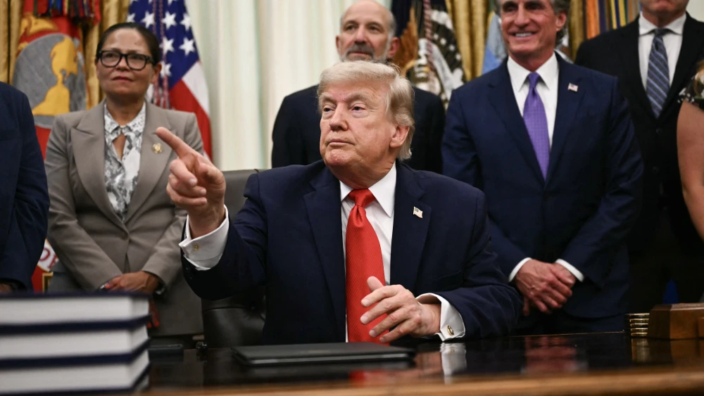 U.S. President Donald Trump speaks before signing a proclamation in the Oval Office of the White House in Washington, D.C., on June 11, 2026. Photo by Kent Nishimura/AFP via Getty Images.