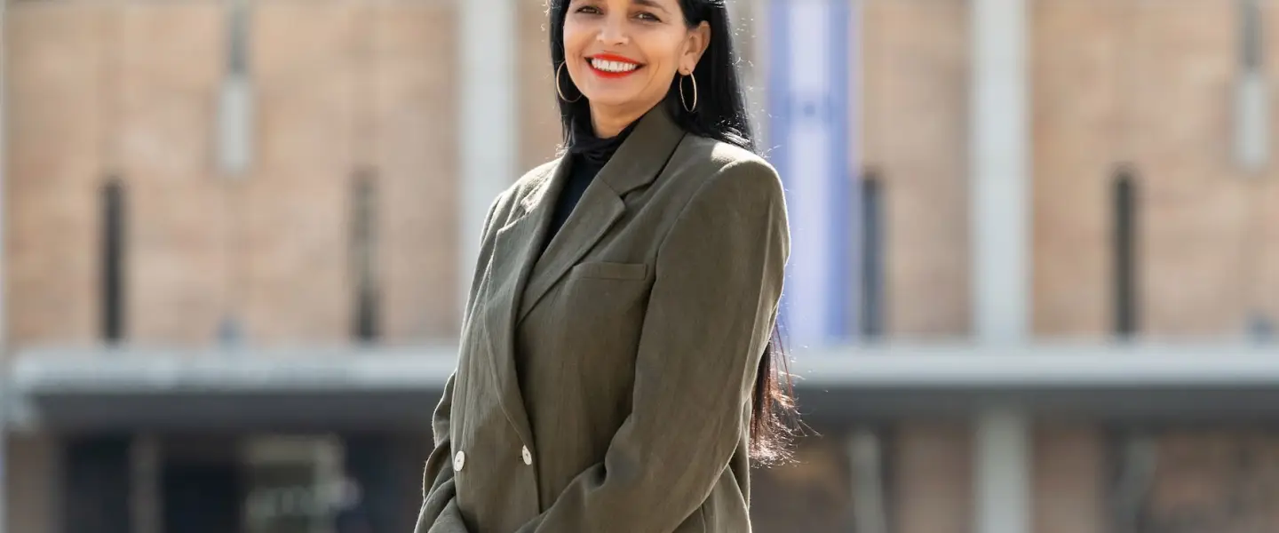 Yesh Atid Lawmaker Yasmin Fridman outside the Knesset in Jerusalem. Credit: Elad Gutman.