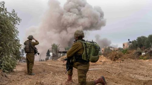 Israeli troops operating in the Hamas-ruled Gaza Strip, Dec. 11, 2023. Credit: IDF.