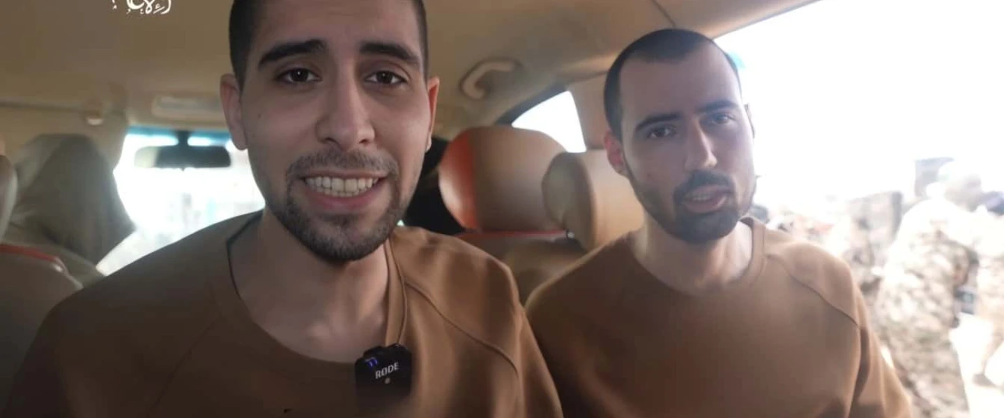 Hostages Guy Gilboa-Dalal and Evyatar Davi