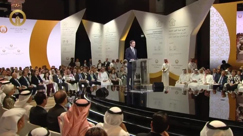 Jared Kushner, senior adviser to U.S. President Donald Trump, addresses the Bahrain “Peace to Prosperity” summit in Manama, Bahrain. Credit: Screenshot.