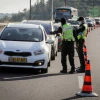 Israeli police guard at a roadblock near Jerusalem on April 28, 2020. Photo by Nati Shohat/Flash90.