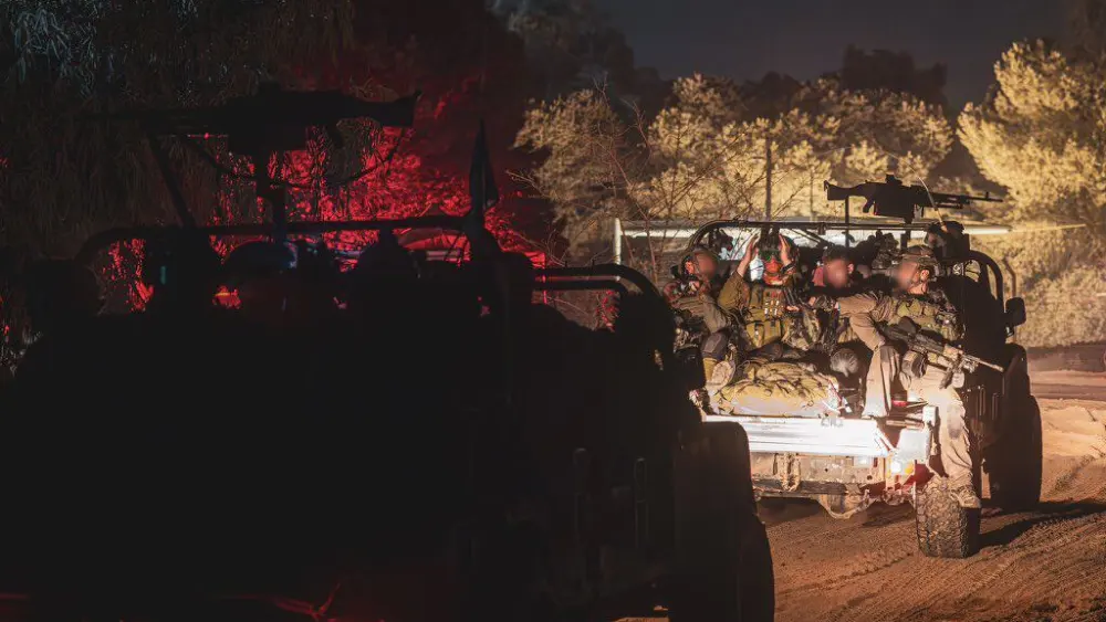 Israeli troops operating in the Hamas-ruled Gaza Strip, Nov. 27, 2023. Credit: IDF.