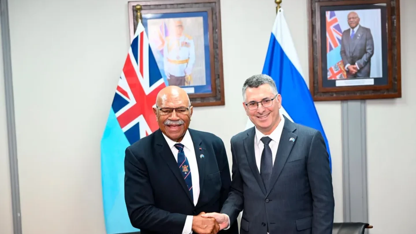 Sa'ar opens Israeli Embassy in Fiji, hails ‘golden era' in ties