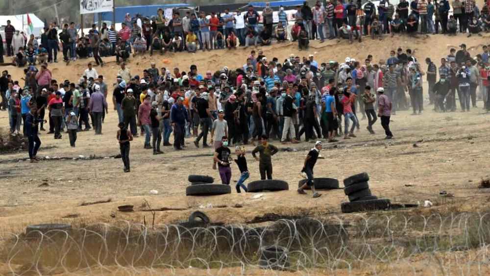 Palestinian Clashes at Gaza Border