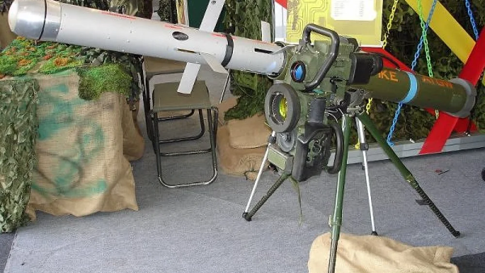 An Israeli Spike anti-tank missile. Credit: Dave1185/Wikimedia Commons.