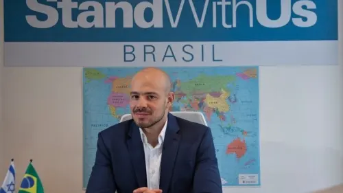 Andre Lajst, head of the Brazil chapter of StandWithUs. Credit: Courtesy.