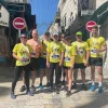 British diplomats participate in the "Palestine Marathon" wearing t-shirts featuring a map of “Palestine” extending from the Jordan River to the Mediterranean Sea, effectively wiping out Israel, March 10, 2023. Source: Twitter.