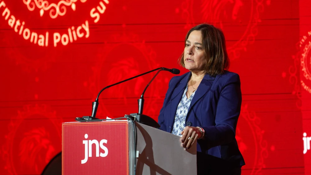 Caroline Glick at the JNS International Policy Summit 2025. Monday, April 28. Photo by Yuval Chen.