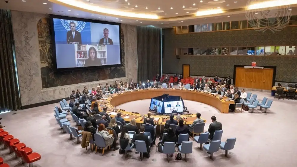 The U.N. Security Council meets on the situation in the Middle East, March 11, 2026. Photo by Eskinder Debebe/UN Photo.