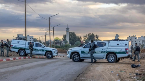 Israel Border Police officers in the Jawarish neighborhood of Ramla, Nov. 19, 2024. Photo by Yossi Aloni/Flash90.