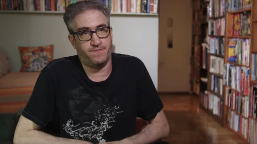 Cartoonist Eli Valley. Credit: Screenshot.