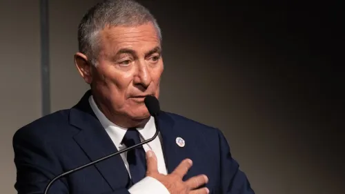 Jewish Agency Chairman Doron Almog at a meeting with the agency's Board of Governors, Nov. 6, 2022. Photo by Maxim Dinshtein.