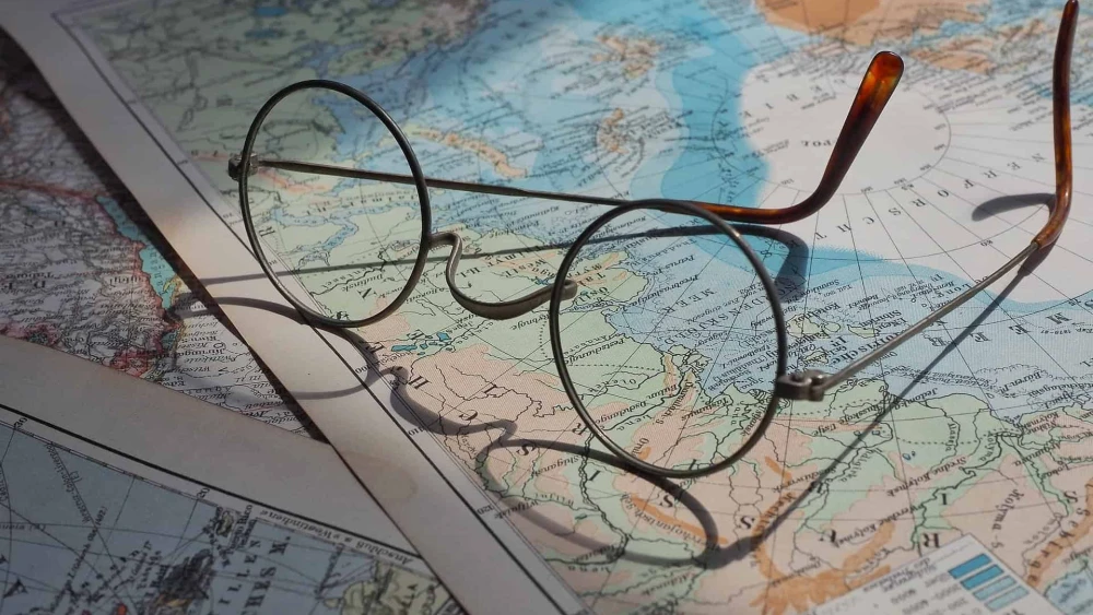 Glasses on a Map