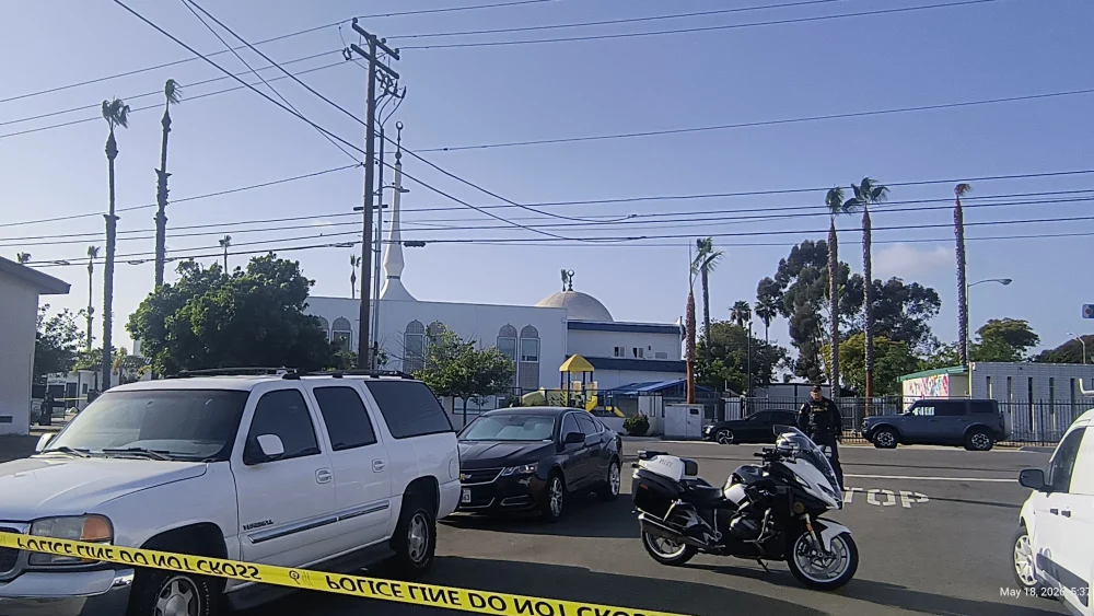 Law enforcement officials respond to a mass casualty shooting at the Islamic Center of San Diego, May 18, 2026. Credit: Leonard LMT via Wikimedia Commons.