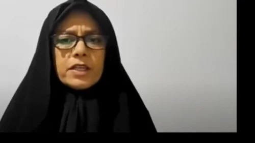 Farideh Moradkhani, the niece of Iranian Supreme Leader Ayatollah Ali Khamenei. Source: YouTube.