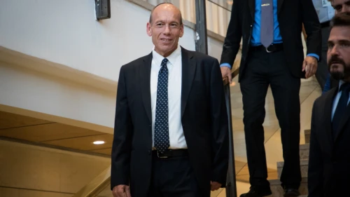 Israeli State Comptroller Matanyahu Englman attends a press conference at the Knesset in Jerusalem, June 3, 2019. Credit: Yonatan Sindel/Flash90.