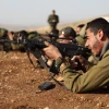 Israeli soldiers in the Nahal Haredi unit seen during a shooting exercise at the Peles Military Base in the northern Jordan Valley. Photo by Yaakov Naumi/Flash90.