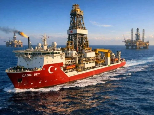 The Turkish drill ship Cagri Bey. Source: Social media.