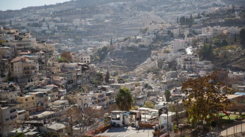 View of the eastern Jerusalem neighborhood of Silwan on Dec. 3, 2017. Photo by Yonatan Sindel/Flash90.