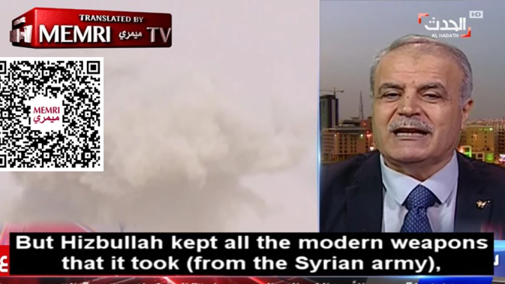 Syrian opposition figure Asaad Al-Zubi said in an interview on “Al-Arabiya Network” (Saudi Arabia) that Hezbollah refuses to return weapons given to it by the Syrian regime, Aug. 26, 2022. Credit: MEMRI.