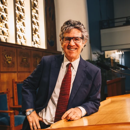 Rabbi Ammiel Hirsch of the Stephen Wise Free Synagogue in Manhattan. Photo by Edgar De La Vega.