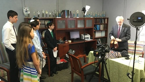 Katz Hillel Day School's "Names, Not Numbers" project, a collaboration between students and Holocaust survivors in Boca Raton, Fla. Credit: Courtesy Katz Hillel Day School.