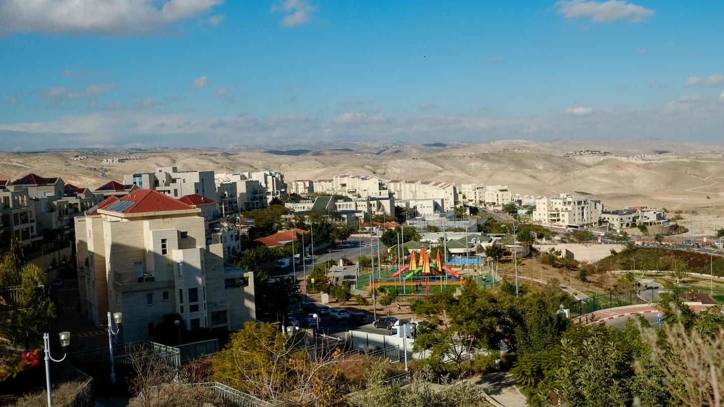 The city of Ma’ale Adumim, located four miles from Jerusalem’s municipal boundary, Jan. 1, 2017. Photo by Yaniv Nadav/Flash90.