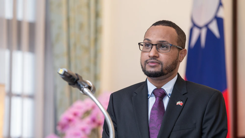 Somaliland Ambassador to Israel Mohamed Hagi, back when he was his country's representative in Taiwan, Oct. 11, 2020. Credit: Presidential Office of the Republic of China via Wikimedia Commons.