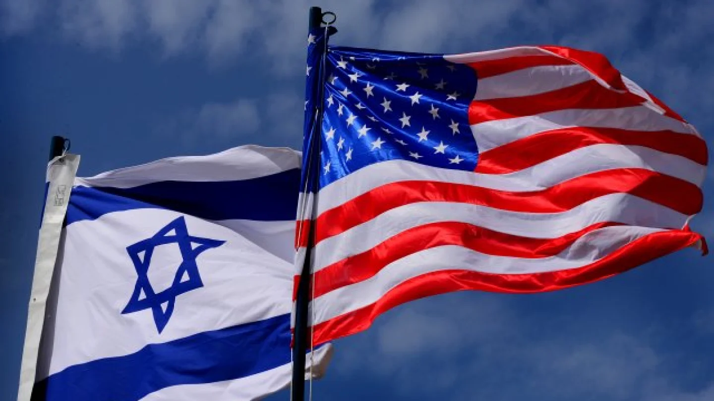 American, Israeli Flags