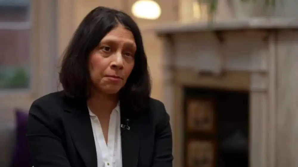 Halima Begum, former CEO of Oxfam, speaking to Britain’s “Channel 4.” Source: Emily Schrader/X.