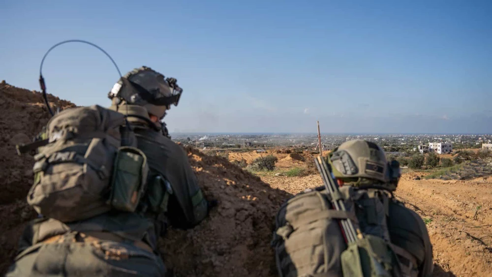 Israeli troops operating in the Hamas-ruled Gaza Strip, Dec. 8, 2023. Credit: IDF.
