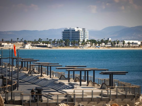 View of the beach promenade in Acre in northern Israel, Nov. 13, 2024. Photo by Yonatan Sindel/Flash90.