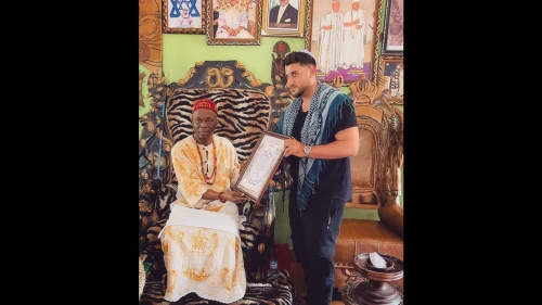 Israeli filmmaker and activist Rudy Rochman in Nigeria. Source: Facebook/Rudy Rochman.