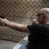 Israelis practice shooting handguns at the Olympic Shooting Range in Herzliya. Photo by Tomer Neuberg/Flash90.