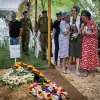 Family and friends attend the funeral of Israeli soldier Uri Mordechai at Mount Herzl cemetery in Jerusalem, Oct. 10, 2023. Photo by Noam Revkin Fenton/Flash90.