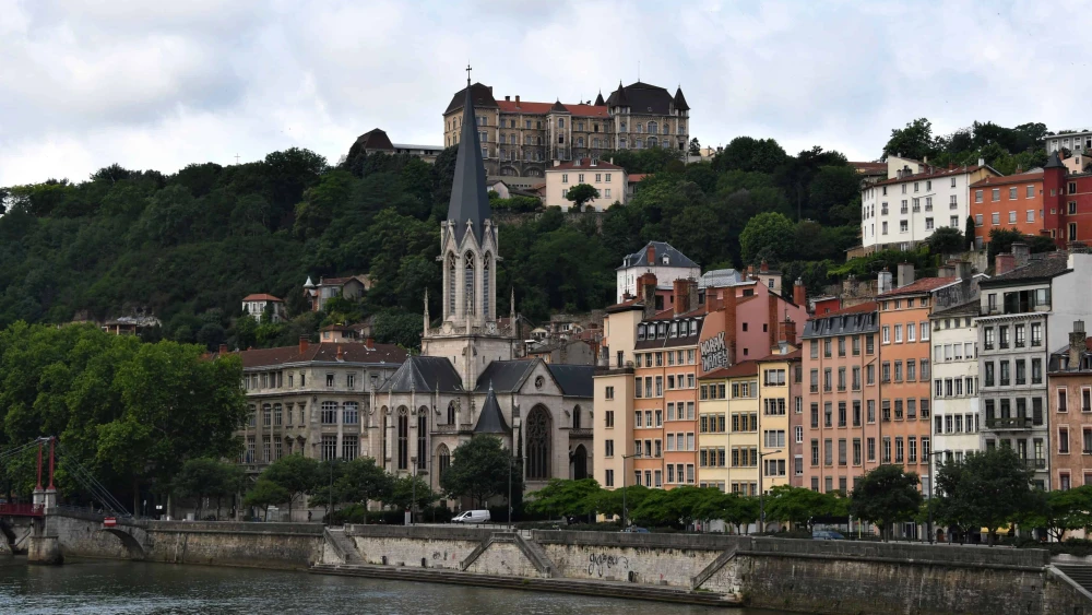 The Saône River in Lyon, France. Credit: Herbert Frank, Vienna, via Wikimedia Commons.