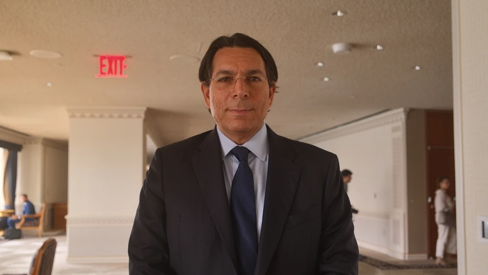 Danny Danon, Israel’s ambassador to the United Nations, in the Qatari Lounge at U.N. headquarters in New York City, Aug. 19, 2026. Photo by Rikki Zagelbaum.
