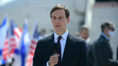 Senior adviser to the U.S. president Jared Kushner at Ben-Gurion Airport, ahead of his departure with a U.S.-Israeli delegation to Abu Dhabi, Aug. 31, 2020. Photo by Tomer Neuberg/Flash90.