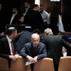 Israeli Prime Minister Benjamin Netanyahu attends a discussion and a vote in the Knesset assembly hall, on May 15, 2023. Photo by Arie Leib Abrams/Flash90.
