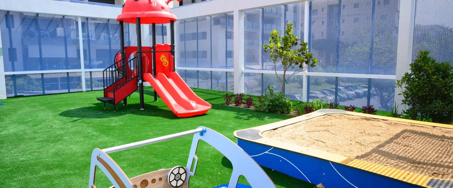 A view of the playground in Beit Raz, an inclusive early childhood campus launched by Beit Issie Shapiro in Ra'anana, on June 4, 2025. Credit: Courtesy of Beit Issie.
