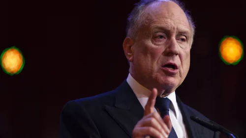 Ronald S. Lauder, president of the World Jewish Congress, at the Jerusalem Chairman's Conference on Sept. 22, 2013. Photo by Flash90.