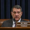 Rep. Mark Green (R-Tenn.) makes his opening statement to Alejandro Mayorkas, secretary of the U.S. Department of Homeland Security, as he prepares to testify during a House Committee on Homeland Security hearing: “A Review of the Fiscal Year 2025 Budget Request for the Department of Homeland Security,” at the Canon House Office Building in Washington, D.C., on April 16, 2024. Photo by Ricky Carioti/“The Washington Post” via Getty Images.