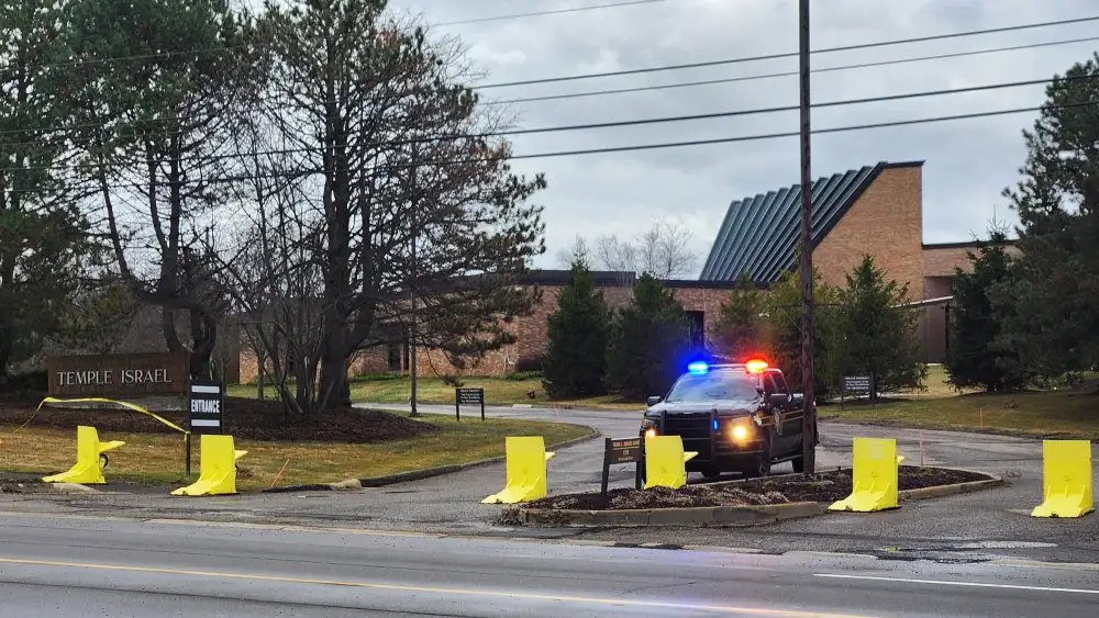 Temple Israel After Truck Ran Into Synagogue Building